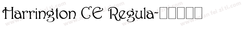Harrington CE Regula字体转换